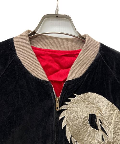 CROPPED HEADS（クロップドヘッズ）CROPPED HEADS (クロップドヘッズ) スカジャン ブラック サイズ:Mの古着・服飾アイテム