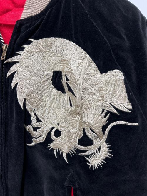 CROPPED HEADS（クロップドヘッズ）CROPPED HEADS (クロップドヘッズ) スカジャン ブラック サイズ:Mの古着・服飾アイテム