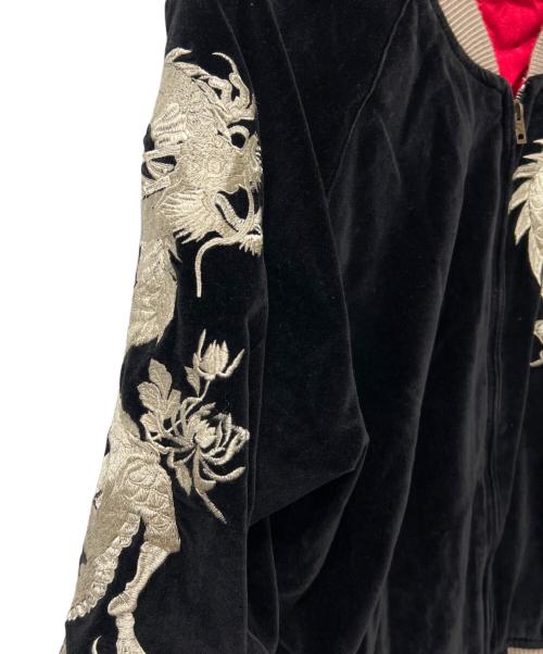 CROPPED HEADS（クロップドヘッズ）CROPPED HEADS (クロップドヘッズ) スカジャン ブラック サイズ:Mの古着・服飾アイテム