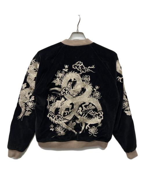 CROPPED HEADS（クロップドヘッズ）CROPPED HEADS (クロップドヘッズ) スカジャン ブラック サイズ:Mの古着・服飾アイテム