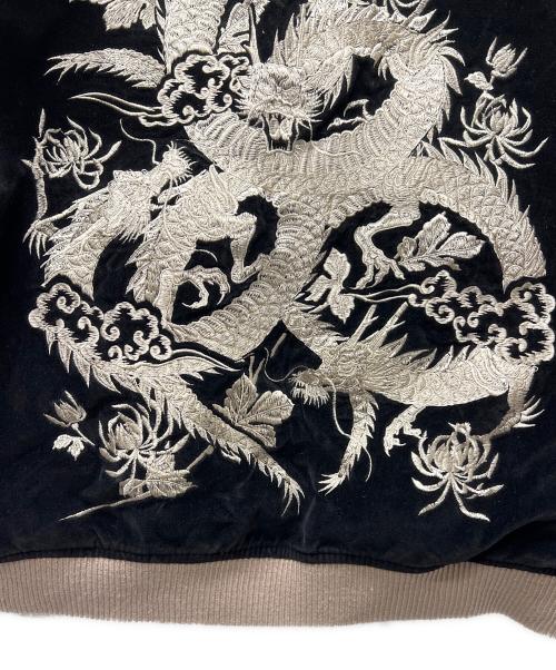 CROPPED HEADS（クロップドヘッズ）CROPPED HEADS (クロップドヘッズ) スカジャン ブラック サイズ:Mの古着・服飾アイテム