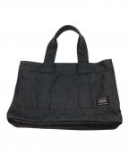 PORTERポーター）の古着「デニムハンドバッグ」｜ブラック