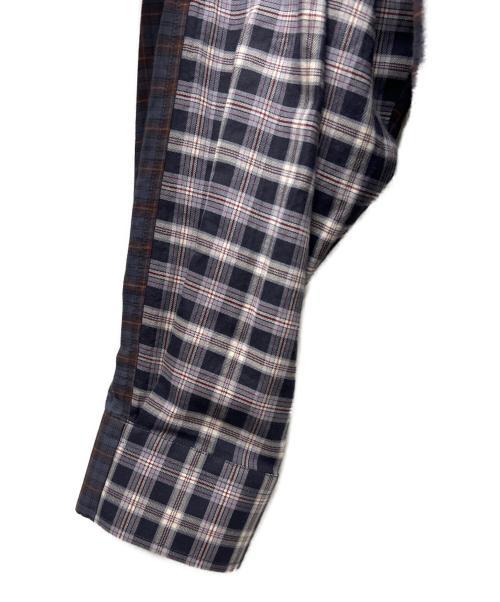 PACCBET（ラスベート）PACCBET (ラスベート) 長袖シャツ ネイビー×ホワイト サイズ:Ｌの古着・服飾アイテム