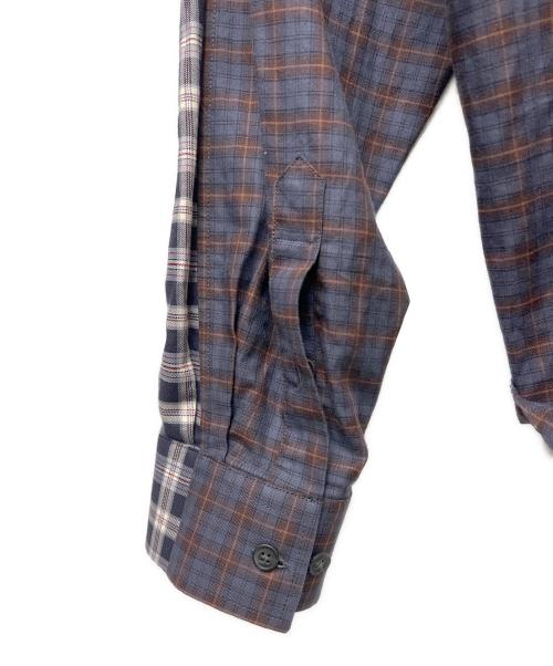 PACCBET（ラスベート）PACCBET (ラスベート) 長袖シャツ ネイビー×ホワイト サイズ:Ｌの古着・服飾アイテム