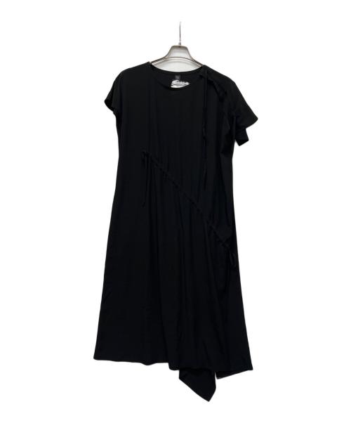 Y's（ワイズ）Y's (ワイズ) シャーリングドレス ブラック サイズ:２の古着・服飾アイテム