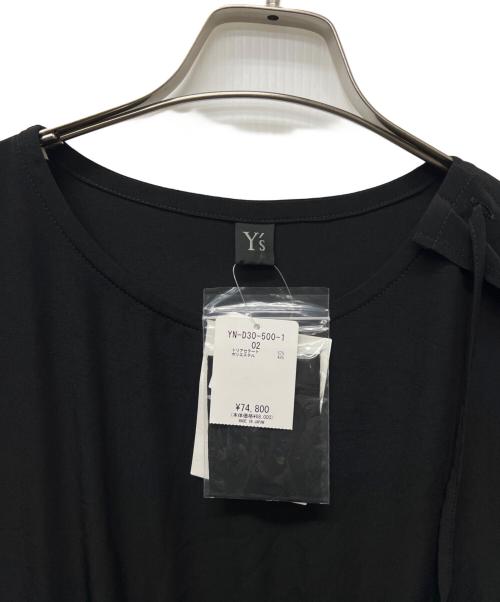 Y's（ワイズ）Y's (ワイズ) シャーリングドレス ブラック サイズ:２の古着・服飾アイテム