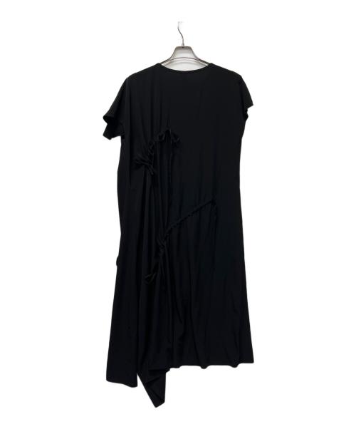 Y's（ワイズ）Y's (ワイズ) シャーリングドレス ブラック サイズ:２の古着・服飾アイテム