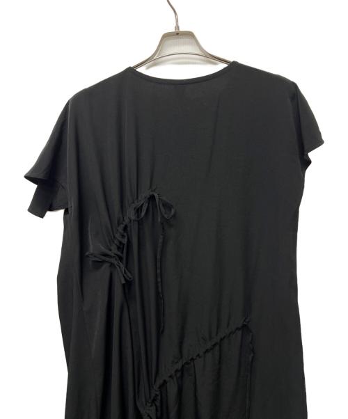 Y's（ワイズ）Y's (ワイズ) シャーリングドレス ブラック サイズ:２の古着・服飾アイテム