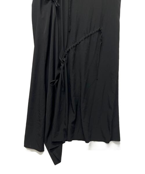 Y's（ワイズ）Y's (ワイズ) シャーリングドレス ブラック サイズ:２の古着・服飾アイテム