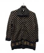 FENDIフェンディ）の古着「厚手カーディガン」｜ブラック