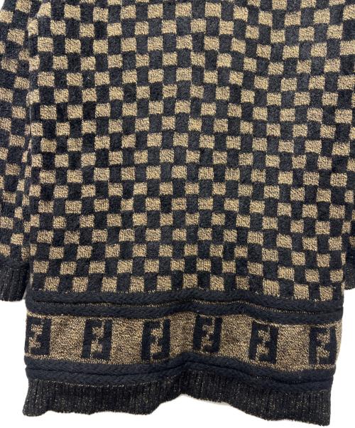 FENDI（フェンディ）FENDI (フェンディ) 厚手カーディガン ブラック サイズ:Mの古着・服飾アイテム
