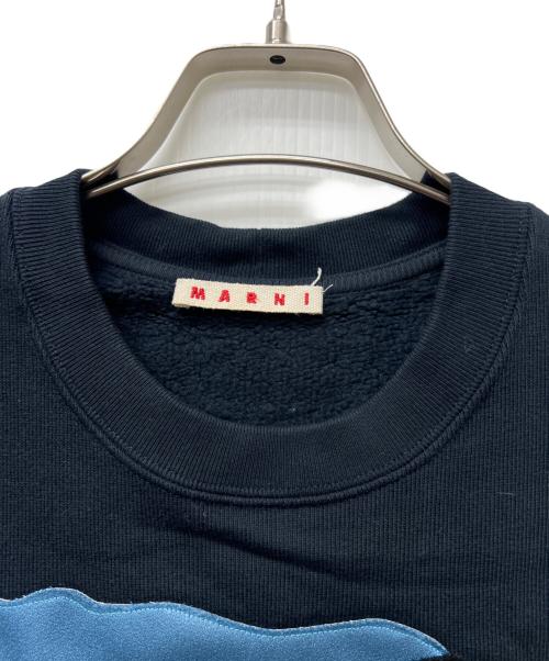 MARNI（マルニ）MARNI (マルニ) EKTA COLLABORATION (エクタコラボレーション) スウェット ネイビー サイズ:４０の古着・服飾アイテム