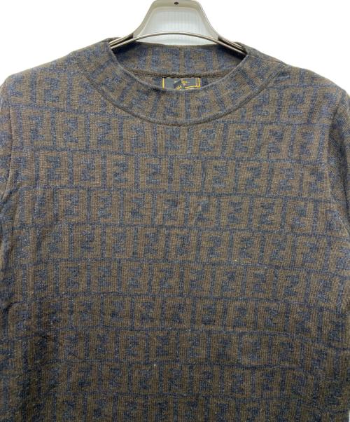 FENDI（フェンディ）FENDI (フェンディ) 薄手ニット ブラウン サイズ:４２の古着・服飾アイテム