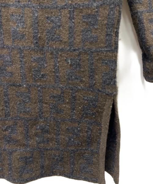 FENDI（フェンディ）FENDI (フェンディ) 薄手ニット ブラウン サイズ:４２の古着・服飾アイテム
