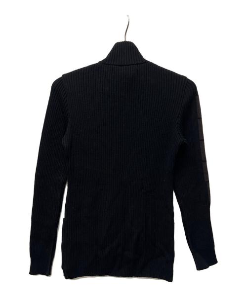 FENDI（フェンディ）FENDI (フェンディ) ジップアップリブニット ブラック サイズ:４２の古着・服飾アイテム