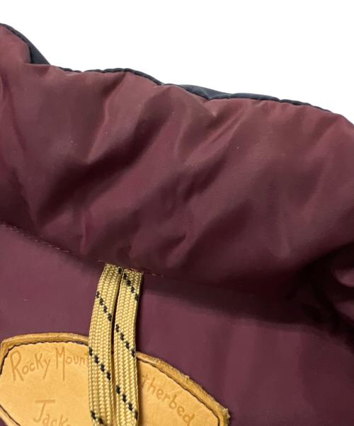 RockyMountainFeatherBed（ロッキーマウンテンフェザーベッド）RockyMountainFeatherBed (ロッキーマウンテンフェザーベッド) MALIBU SHIRTS (マリブシャツ) ダウンベスト ネイビー×ベージュ サイズ:３８の古着・服飾アイテム