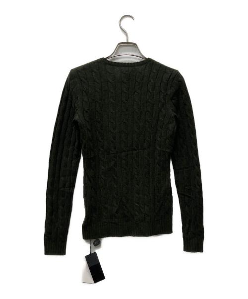 RALPH LAUREN（ラルフローレン）RALPH LAUREN (ラルフローレン) Vネックカシミヤニット グリーン サイズ:ＸＳの古着・服飾アイテム