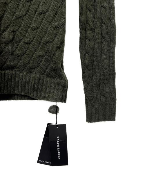 RALPH LAUREN（ラルフローレン）RALPH LAUREN (ラルフローレン) Vネックカシミヤニット グリーン サイズ:ＸＳの古着・服飾アイテム