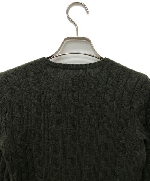 RALPH LAUREN（ラルフローレン）RALPH LAUREN (ラルフローレン) Vネックカシミヤニット グリーン サイズ:ＸＳの古着・服飾アイテム