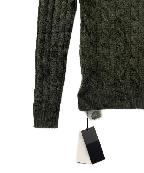RALPH LAUREN（ラルフローレン）RALPH LAUREN (ラルフローレン) Vネックカシミヤニット グリーン サイズ:ＸＳの古着・服飾アイテム
