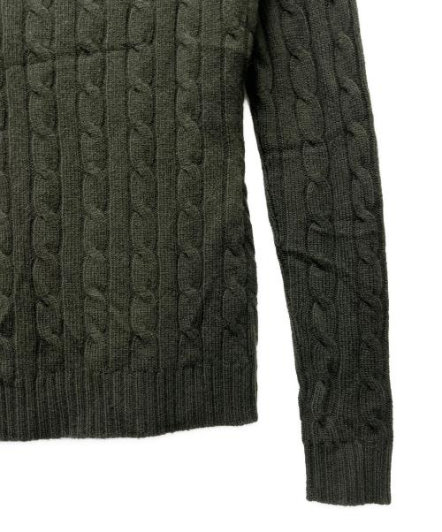 RALPH LAUREN（ラルフローレン）RALPH LAUREN (ラルフローレン) Vネックカシミヤニット グリーン サイズ:ＸＳの古着・服飾アイテム