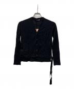 MIU MIUミュウミュウ）の古着「カシミヤ混カーディガン」｜ブラック