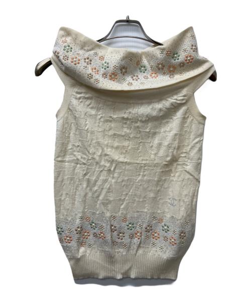 CHANEL（シャネル）CHANEL (シャネル) 厚手ニット アイボリー サイズ:３４の古着・服飾アイテム