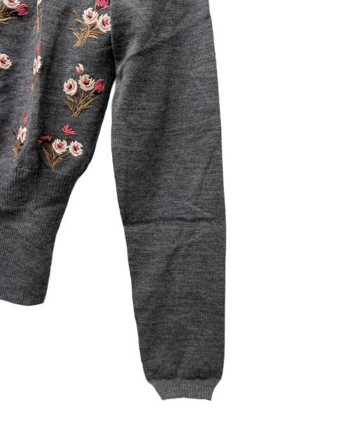 PRADA（プラダ）PRADA (プラダ) 薄手カーディガン グレー サイズ:３６の古着・服飾アイテム