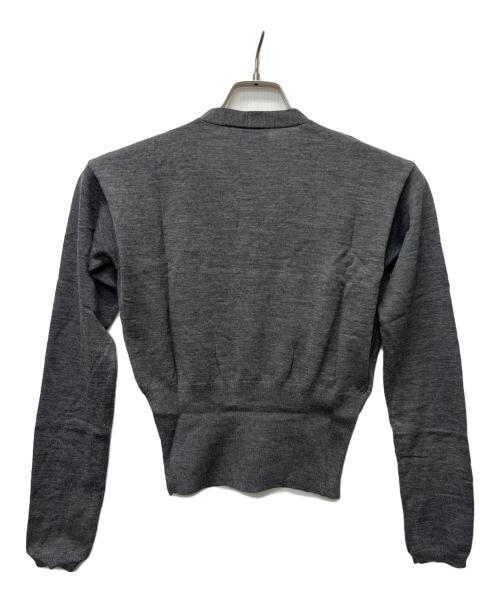 PRADA（プラダ）PRADA (プラダ) 薄手カーディガン グレー サイズ:３６の古着・服飾アイテム