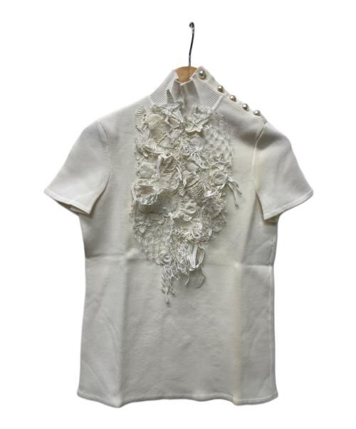 CHANEL（シャネル）CHANEL (シャネル) 薄手ニット ホワイト サイズ:３４の古着・服飾アイテム