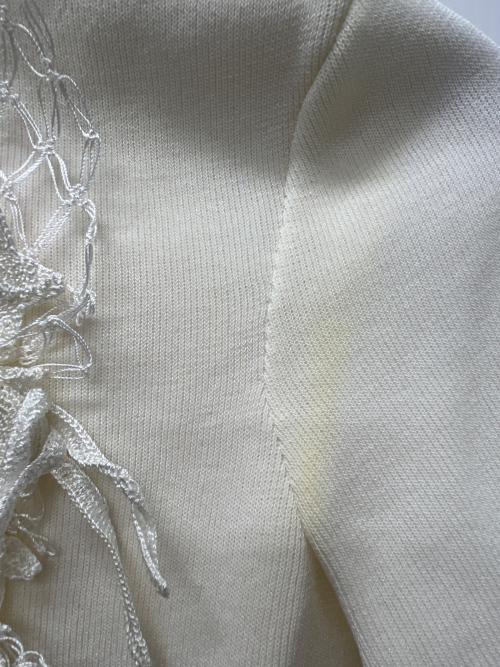 CHANEL（シャネル）CHANEL (シャネル) 薄手ニット ホワイト サイズ:３４の古着・服飾アイテム