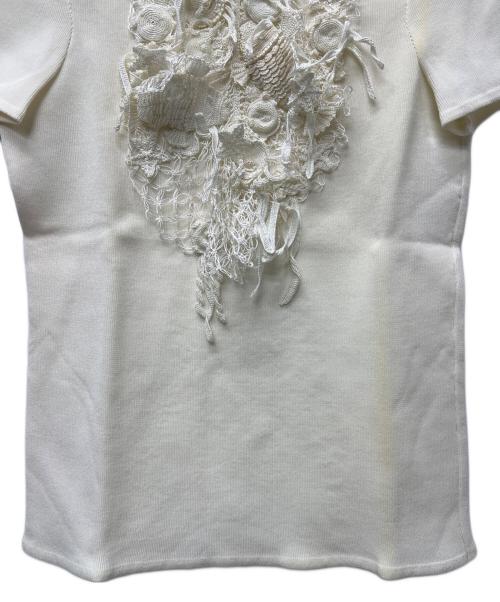 CHANEL（シャネル）CHANEL (シャネル) 薄手ニット ホワイト サイズ:３４の古着・服飾アイテム
