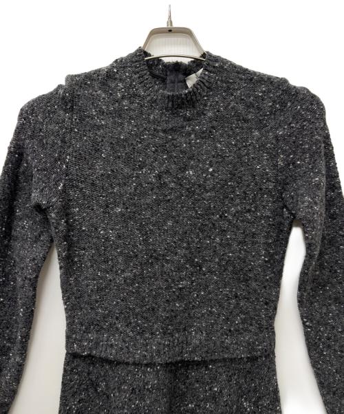 VALENTINO（ヴァレンティノ）VALENTINO (ヴァレンティノ) 長袖ワンピース グレー サイズ:Ｓの古着・服飾アイテム