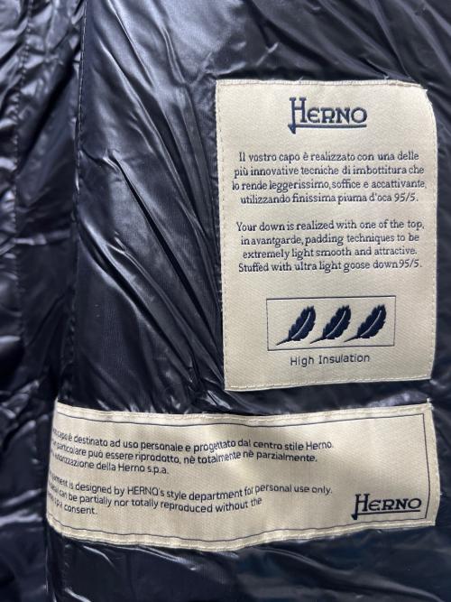 HERNO（ヘルノ）HERNO (ヘルノ) ダウンコート ブラック サイズ:４０の古着・服飾アイテム