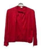 HERMESエルメス）の古着「薄手カーディガン」｜レッド