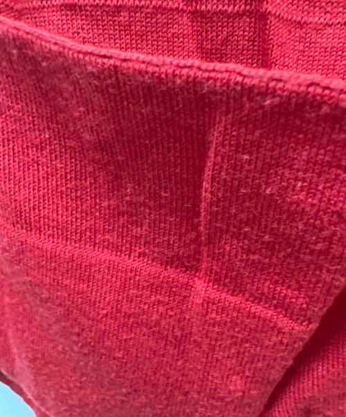 HERMES（エルメス）HERMES (エルメス) 薄手カーディガン レッド サイズ:３４の古着・服飾アイテム