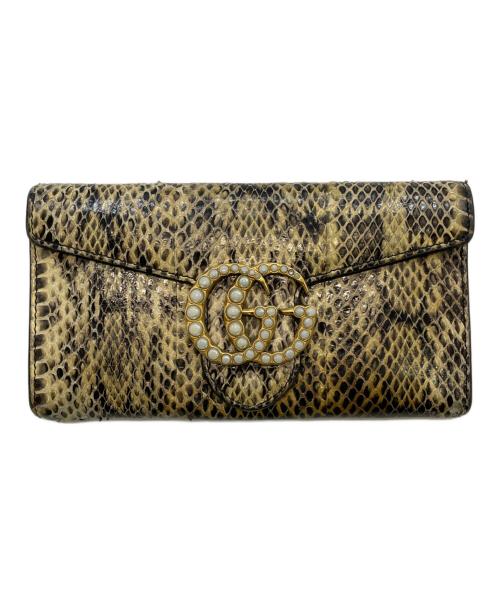 GUCCI（グッチ）GUCCI (グッチ) 長財布 ベージュの古着・服飾アイテム
