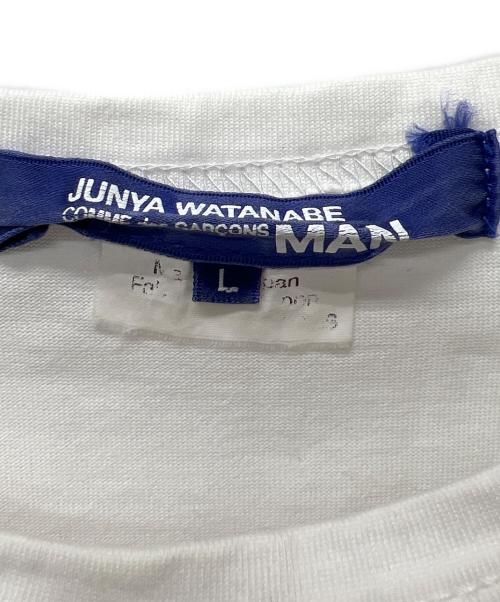 JUNYA WATANABE CdG MAN（ジュンヤ ワタナベ コム デ ギャルソン マン）JUNYA WATANABE CdG MAN (ジュンヤ ワタナベ コム デ ギャルソン マン) Tシャツ ホワイト サイズ:Ｌの古着・服飾アイテム