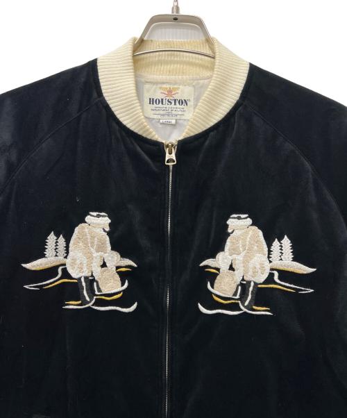 HOUSTON（ヒューストン）HOUSTON (ヒューストン) 別珍スーベニアジャケット ブラック サイズ:Ｌの古着・服飾アイテム