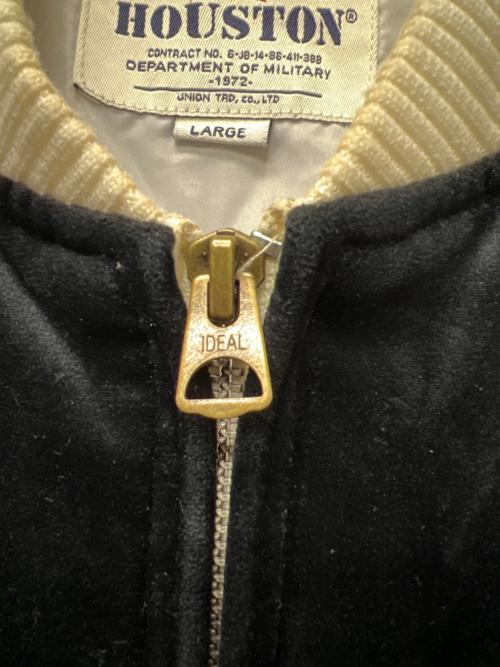 HOUSTON（ヒューストン）HOUSTON (ヒューストン) 別珍スーベニアジャケット ブラック サイズ:Ｌの古着・服飾アイテム