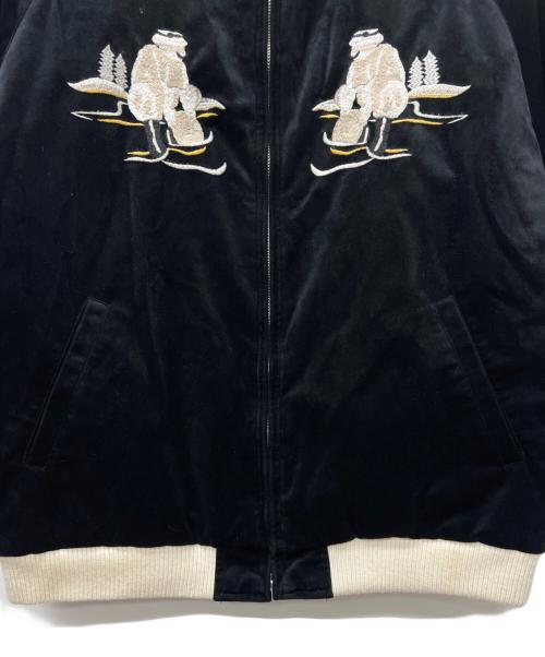 HOUSTON（ヒューストン）HOUSTON (ヒューストン) 別珍スーベニアジャケット ブラック サイズ:Ｌの古着・服飾アイテム