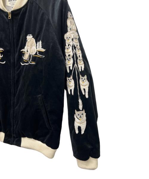 HOUSTON（ヒューストン）HOUSTON (ヒューストン) 別珍スーベニアジャケット ブラック サイズ:Ｌの古着・服飾アイテム