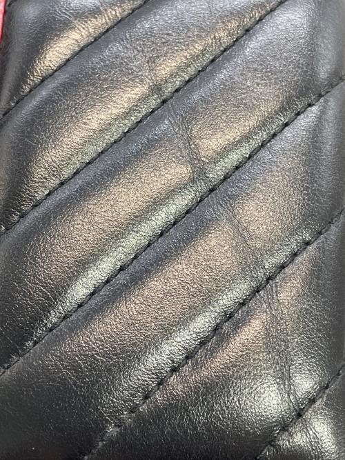 GUCCI（グッチ）GUCCI (グッチ) カードケース ブラック×レッドの古着・服飾アイテム