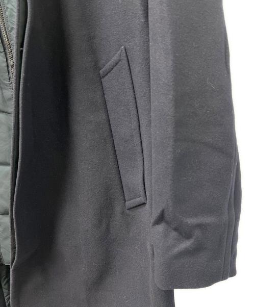 EMPORIO ARMANI（エンポリオ アルマーニ）EMPORIO ARMANI (エンポリオアルマーニ) メルトン レイヤード フーデッドダウン ネイビー サイズ:５２の古着・服飾アイテム