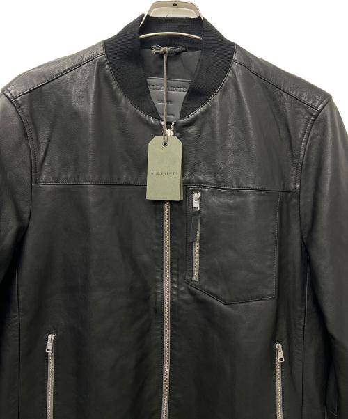 ALL SAINTS（オールセインツ）ALL SAINTS (オールセインツ) TYRO WASHED LEATHER BOMBER JACKET ブラック サイズ:Ｌの古着・服飾アイテム