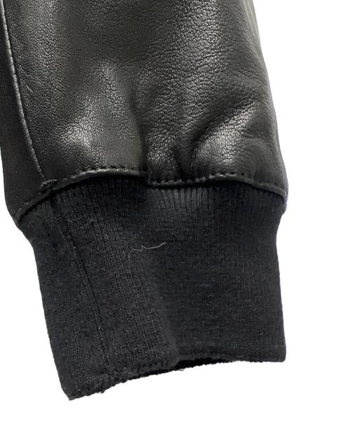 ALL SAINTS（オールセインツ）ALL SAINTS (オールセインツ) TYRO WASHED LEATHER BOMBER JACKET ブラック サイズ:Ｌの古着・服飾アイテム