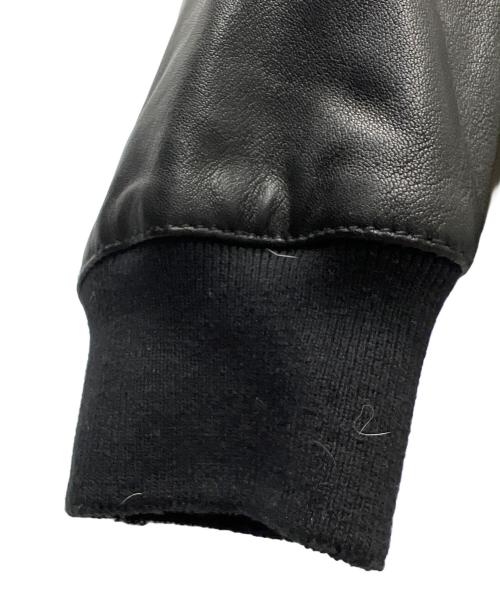 ALL SAINTS（オールセインツ）ALL SAINTS (オールセインツ) TYRO WASHED LEATHER BOMBER JACKET ブラック サイズ:Ｌの古着・服飾アイテム