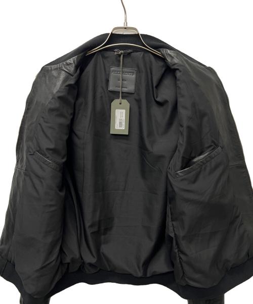 ALL SAINTS（オールセインツ）ALL SAINTS (オールセインツ) TYRO WASHED LEATHER BOMBER JACKET ブラック サイズ:Ｌの古着・服飾アイテム