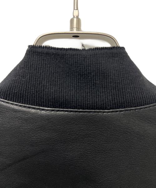 ALL SAINTS（オールセインツ）ALL SAINTS (オールセインツ) TYRO WASHED LEATHER BOMBER JACKET ブラック サイズ:Ｌの古着・服飾アイテム