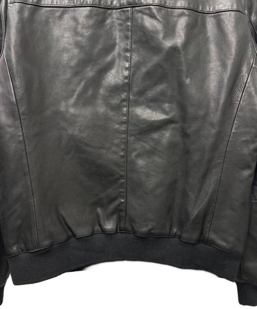 ALL SAINTS（オールセインツ）ALL SAINTS (オールセインツ) TYRO WASHED LEATHER BOMBER JACKET ブラック サイズ:Ｌの古着・服飾アイテム